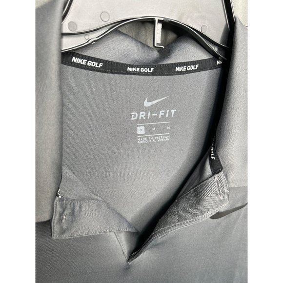 BUNDLE Lot of 2 Nike Mens Golf Polo Shirts Gray Medium Dri Fit - Picture 4 of 9